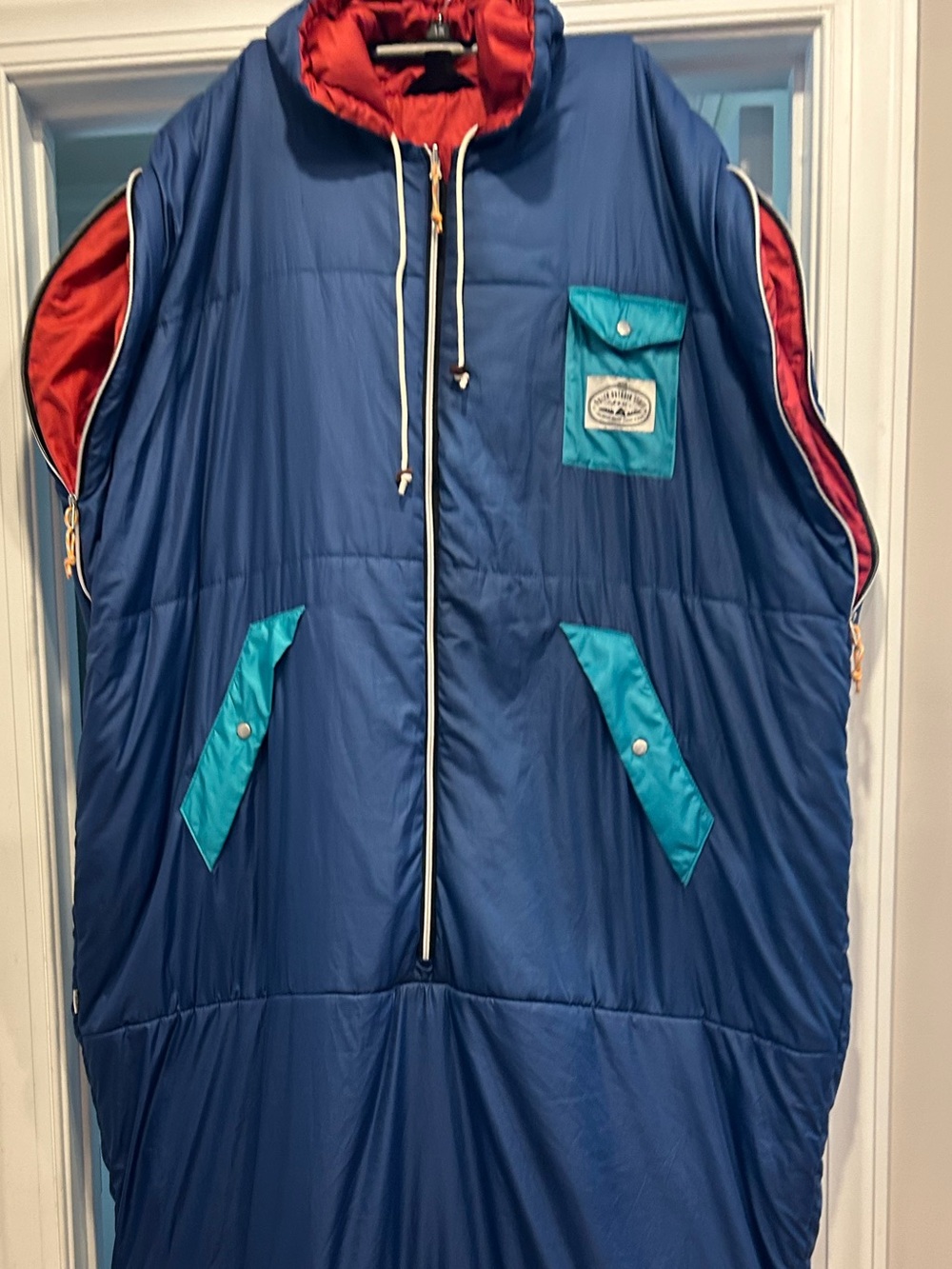 EUC, Poler Napsack, a signature wearable sleeping bag, reversible, comfortable
